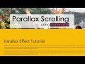 Parallax Scrolling Tutorial using materialize | csPoint