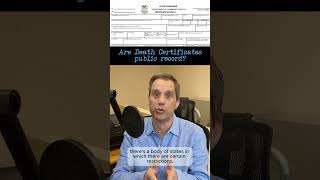 Death Certificates: public or restricted access? Find out more. 📜 #publicrecord