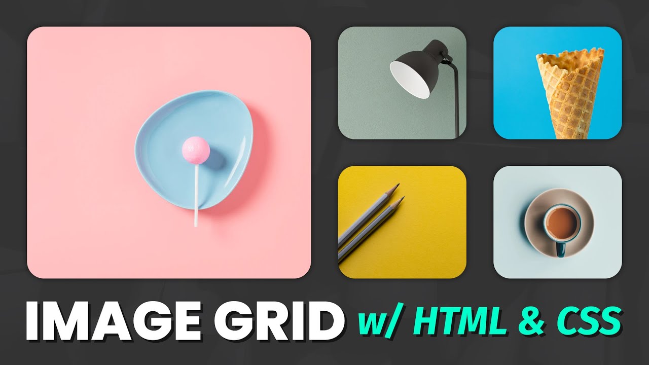 How To Create An Image Grid Gallery - HTML, CSS Web Design Tutorial ...