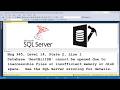 Recover Corrupted SQL Server Databases | Fix Database cannot be opened due to inaccessible files