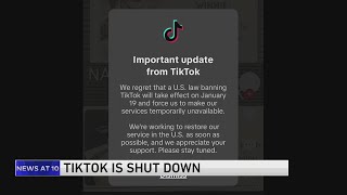 TikTok shuts down in U.S. as law banning the app takes effect