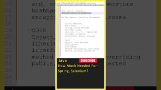 How Much Java You Need to Start Java Spring Boot or Selenium Automation Testing  Telugu  Beginners