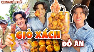 Thử Thách Ăn Vặt Bằng Giỏ Xách Khổng Lồ - Các Hàng Bánh Vừa Rẻ Vừa Siêu Dễ Thương | Quan không gờ