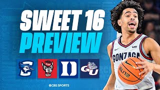 NCAA Tournament Sweet 16 FRIDAY SLATE PREVIEW: Gonzaga UPSETS Purdue? I March Madness I CBS Sports