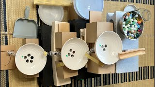 DAISO100均材料でカイジのクルーン作って遊びます♬#マーブルラン #marblerun #癒し #asmr #satisfying #handmade #ビー玉転がし