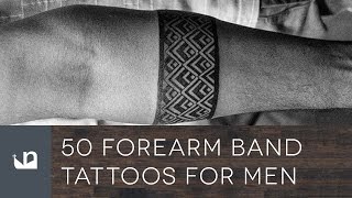 50 Forearm Band Tattoos For Men