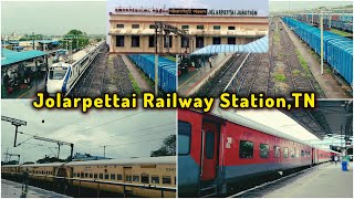 Jolarpettai Railway station,Tn #jolarpettai jn #viral #video