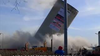 Danish silo demolition goes wrong