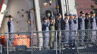 最新鋭！護衛艦2隻・護衛艦・イージス艦・多用途支援艦　計5隻出港❗️