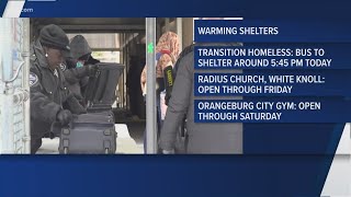 Warming shelters operation hours