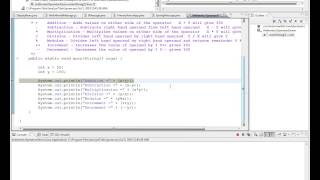 JAVA TUTORIAL ARITHMETIC OPERATORS DEMO ECLIPSE