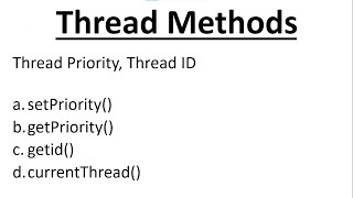 Multithreading Methods In Java | getPriority | setPriority | getId | currrentThread @Technical Icode