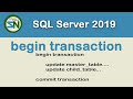 How to implement Transactions (COMMIT / ROLLBACK) using SQL SERVER.