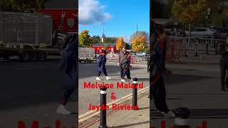 Jayde Riviere \u0026 Melvine Malard arriving - Manchester United Women V Liverpool Women - 2Oct2024