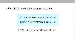 (2 of 20) Ch.9 - Net Present Value approach: explanation & example