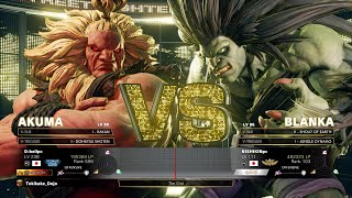 SFV Champion Edition 🔥 0-bellpc (Akuma) Vs nishikin (Blanka) 🔥 Online Match's 01-17-2023