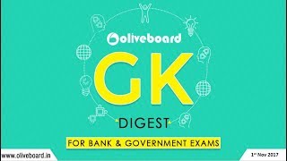 Oliveboard GK Digest | 1 Nov 2017