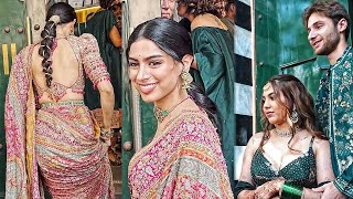 Janhvi Kapoor Sister Khushi Kapoor Stuns In Lehenga at Aaliyah Kashyap Engagement Party 😘🤪