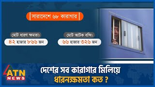 দেশের সব কারাগার মিলিয়ে ধারণক্ষমতা কত? | Jail | ATN News