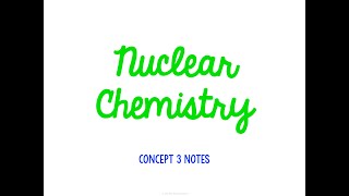 Unit 2 The Atom Concept 3 Notes