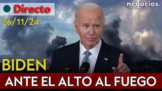 DIRECTO: Biden anuncia el alto fuego entre Israel y Líbano y se anota una victoria ante Trump