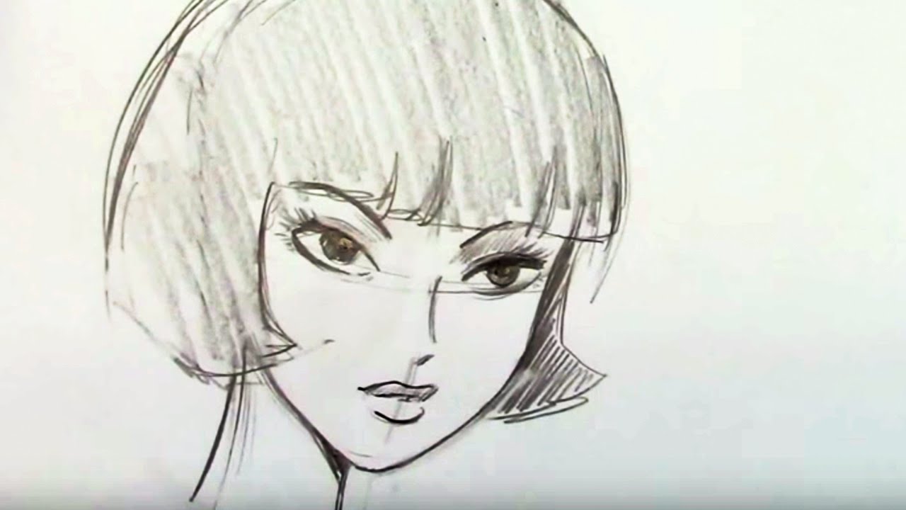 How To Draw A Pretty Woman - For Beginners - YouTube