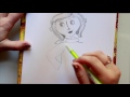 how to draw coraline @dramaticparrot