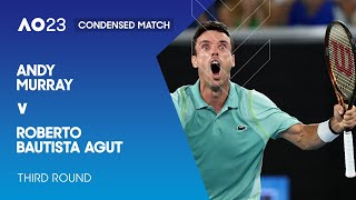 Andy Murray v Roberto Bautista Agut Condensed Match | Australian Open 2023 Third Round