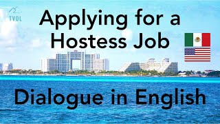 Applying for a Hostess Job | Human Resources Vocabulary | Aplicando a un Trabajo de Hostess