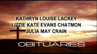Obituaries for Oct. 1st brought to you by Radney Smith Funeral Home...