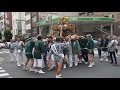 令和元年　お祭り散歩　浅草橋　銀杏岡八幡神社　例大祭　新福井町　町内神輿渡御　2019.6.1 matsuri mikoshi