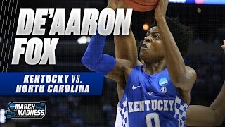 Kentucky vs. North Carolina: De'Aaron Fox scores 13 points for Wildcats
