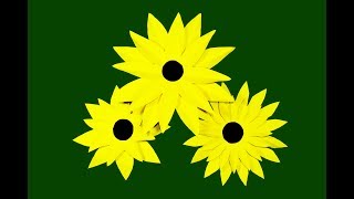 How To Make a Paper Sunflower Origami Sunflower Paper Craft Easy Origami Sunflower. Nira Paper Craft