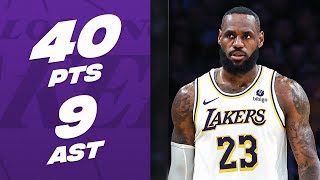 LeBron James GOES OFF For 40 Points vs The Warriors! 🔥| March 16, 2024