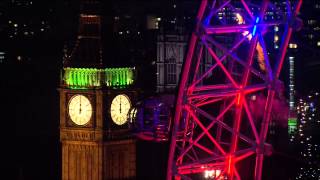 2015 New Year - Big Ben Chimes Midnight