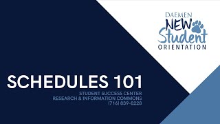 Schedules 101