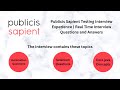 Publicis Sapient Interview Questions & Expert Answers You NEED to Know!