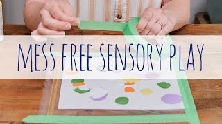 Mess Free Sensory Play with Paint