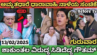 ಶಾಕುಂತಲ ವಿರುದ್ಧ ಕೋಪದಲ್ಲಿ ಸಿಡಿದೆದ್ದ ಗೌತಮ್ 😡 || #amruthadhaare serial today episode own reviews