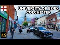 Walking from Colchester City Centre to University of Essex Campus UK  🇬🇧