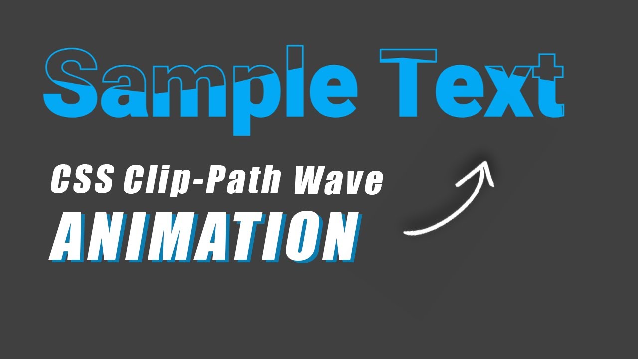 Wave Animation Inside Text Using Css And Clip Path Youtube