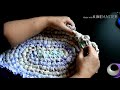 crochet border for a round or oval rag rug