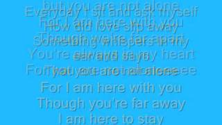 You are not alone - x-factor finalist , with lyrics on screen