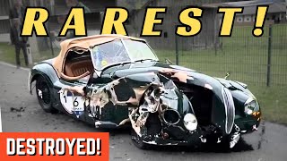 Ultra-Rare '48 Jaguar XK120 Destroyed in Devastating Head-On Collision