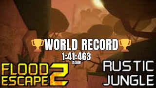 *World Record* 1:41:463 Solo Glitchless Rustic Jungle [Flood Escape 2] (Again)