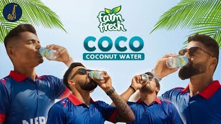 FARM FRESH COCO WATER TVC Feat. Team Nepal Cricket Squad || Jazz Productions ||