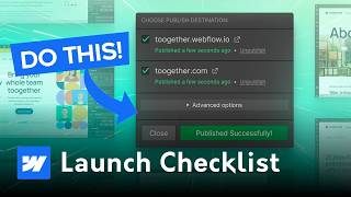 Webflow Launch Checklist: 10 Steps Before You Hit Publish