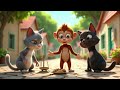 two cats and a monkey story cat and monkey story moral stories in english kindergarten story