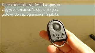 Memorising / clearing remote controls. Somfy Keygo 4 RTS Rollixo. Remote-receiver memorisation