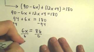Complementary and Supplementary Angles - Example 2 Complementary and Supplementary Angles - Example 2